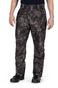 5.11 Tactical Rain Pant Geo7 in night with large cargo pockets